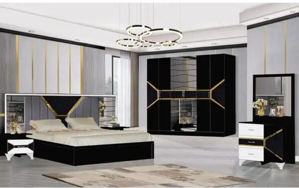 italian bedroom sets luxury grey teen bedroom furniture set - Image 4