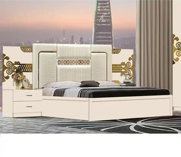 luxury american style bedroom set furniture solid wood - Image 2